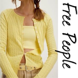 Free People Long Sleeve Cardi NWT L